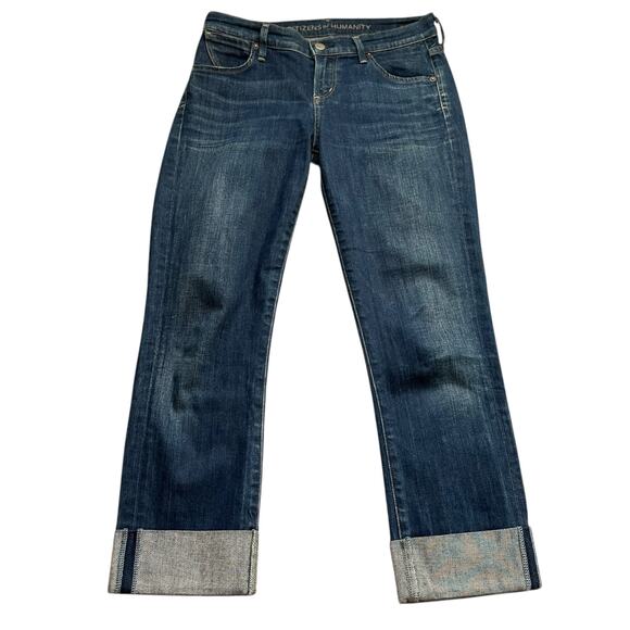 CITIZENS OF HUMANITY Dani Cropped Straight Leg Denim Jeans Women's Size 26 - Picture 1 of 11